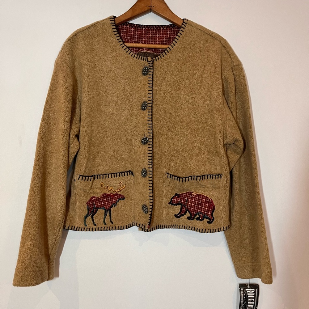 Roughrider Circle Women’s Button Down Sweater Size XS New With Tags